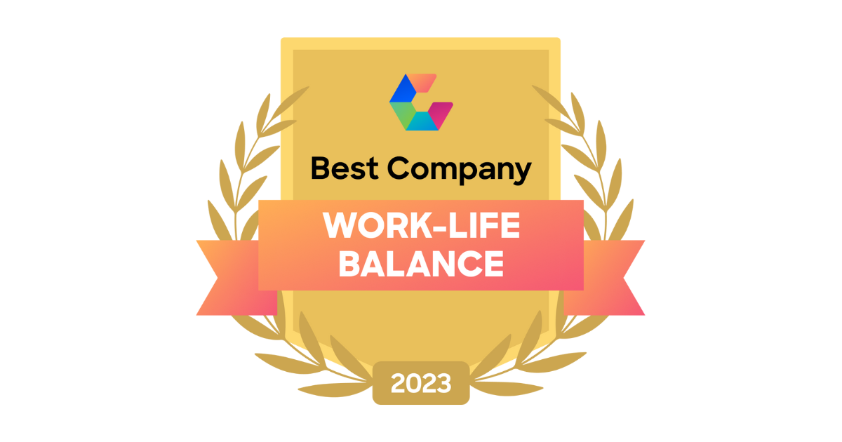 Best Company Work-Life Balance 2023 Award Badge